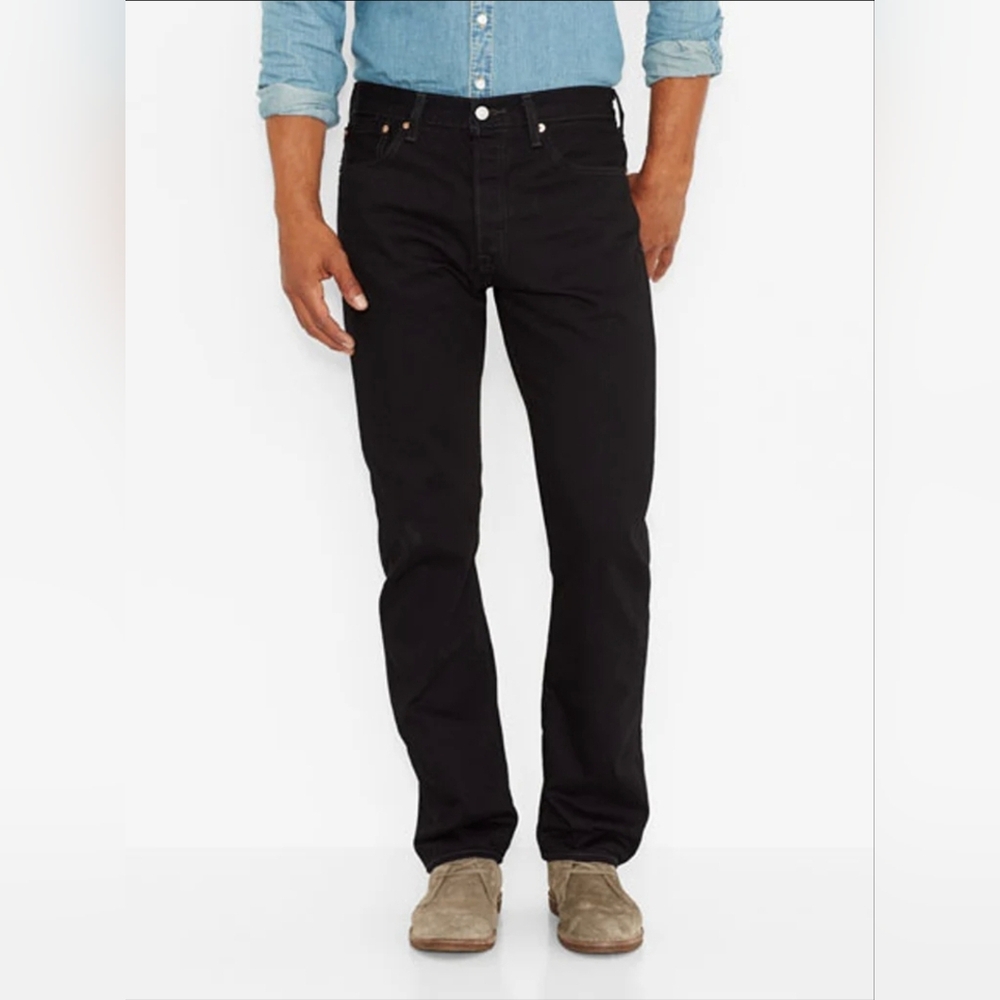 Levi 501 Black Jeans 32x30 EUC